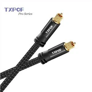 Toslink Optical Cable ar metāla savienotāji Digital Audio