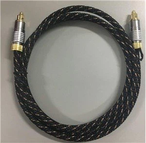 Toslink Toslink optiskais audio kabelis Apzeltīts
